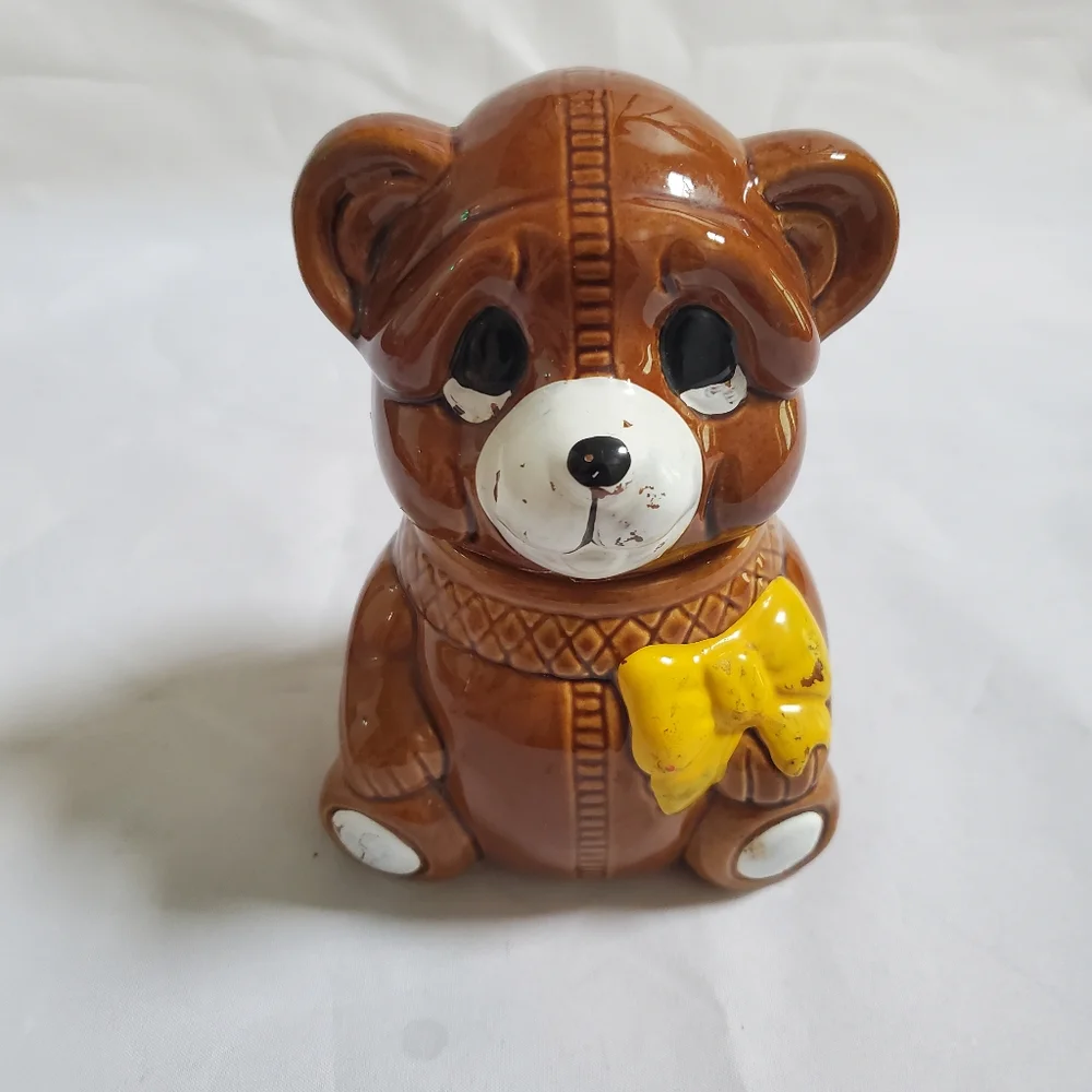 Vintage Teddy Bear Honey Jar